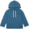 Drop Shoulder Hooded Pullover, Dusty Navy - Sweatshirts - 1 - thumbnail