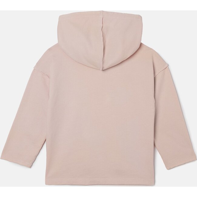 Drop Shoulder Hooded Pullover, Just Pink - Sweatshirts - 3