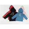 Drop Shoulder Hooded Pullover, Dusty Navy - Sweatshirts - 4