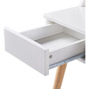 Creativo Wooden Writing Desk with Storage, White/Natural - Desks - 4 - thumbnail