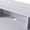 Creativo Wooden Writing Desk with Storage, Light Gray/Natural - Desks - 5 - thumbnail