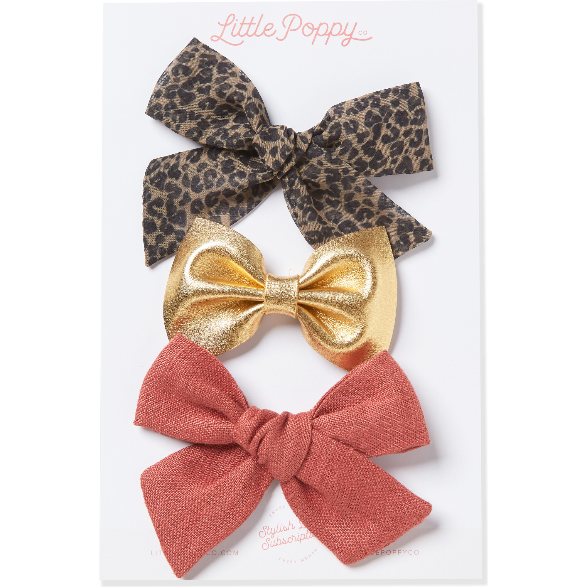 The Frankie Three Bow Original Clip Set, Multi - Bows - 1