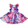 Twirly Swing Dress, Pink & Purple Tie Dye - Dresses - 1 - thumbnail