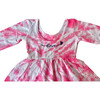Embroidered Valentine's Dress, Pink Tie Dye - Dresses - 2