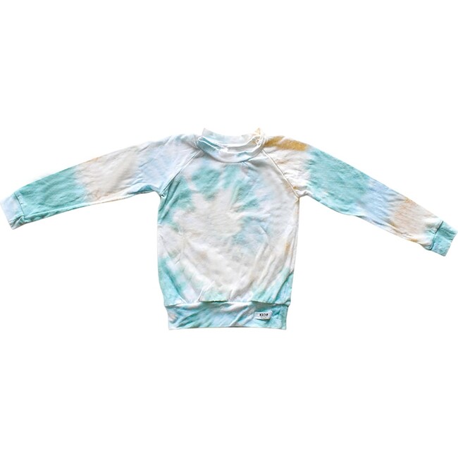 Kids Raglan Tee, Sea & Ivory - Tees - 1