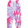 Tie Dye Joggers, Pink & Purple - Sweatpants - 1 - thumbnail