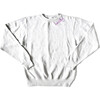 Adult Embroidered Worthy Crew Neck, Grey & Purple - Sweatshirts - 1 - thumbnail