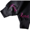 Adult Embroidered Crew Neck, Black & Hot Pink - Sweatshirts - 2