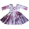 Twirly Dress, Pink & Purple Tie Dye - Dresses - 1 - thumbnail