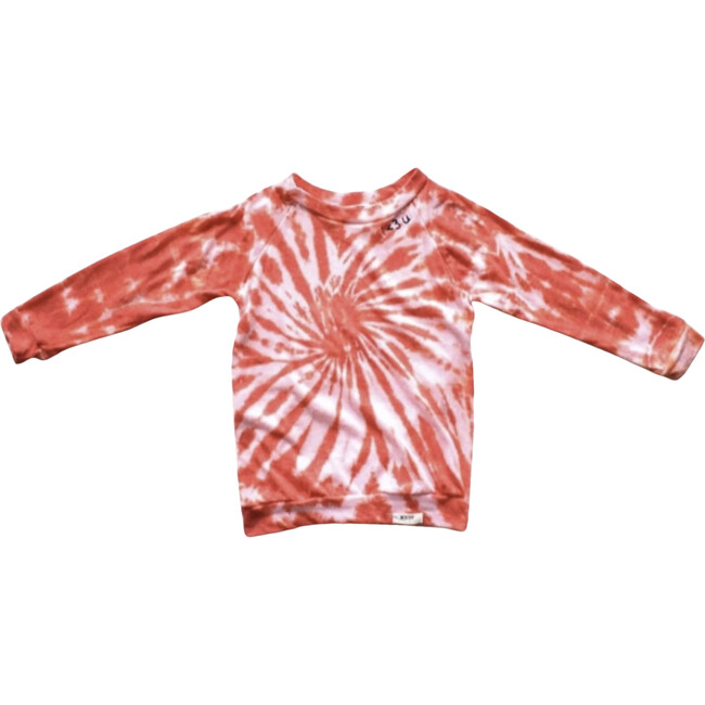 Raglan, Red Embroidered Tie Dye - Tees - 1