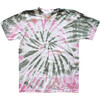 Adult Tie Dye T-Shirt, Olive & Pink - Tees - 1 - thumbnail