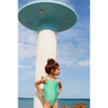 Charlotte Classic One Piece Swimsuit, Tropical Blue - One Pieces - 2