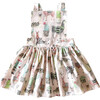 Pinafore Dress, Pink Llama - Dresses - 1 - thumbnail