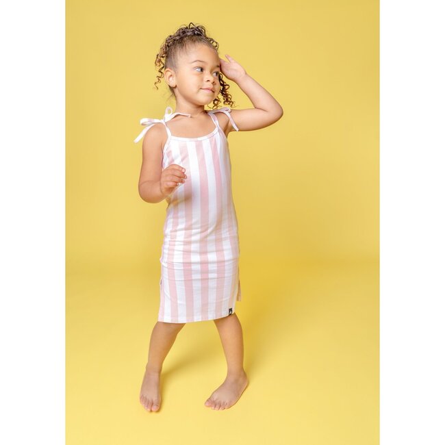 Skye Midi Dress, Just Pink Candy Stripe - Dresses - 2