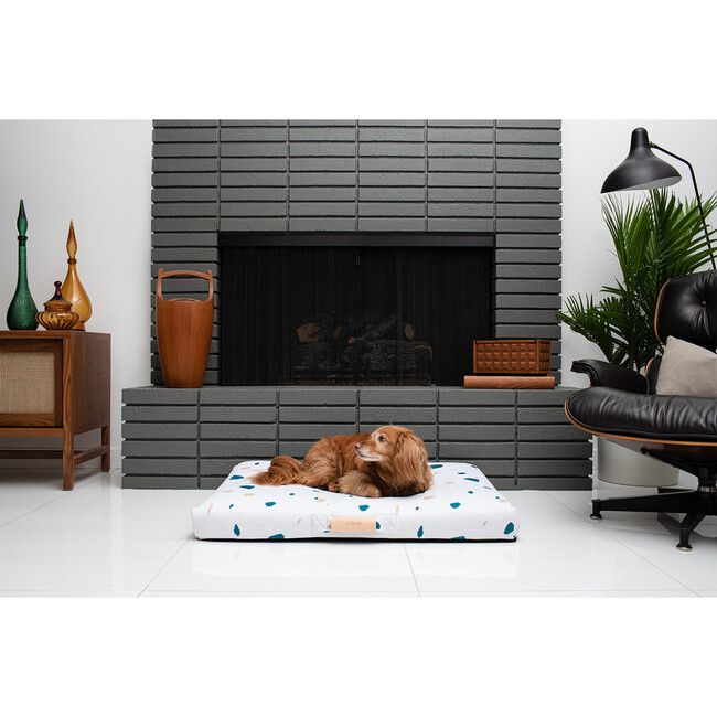 Terrazzo Dog Bed, White - Pet Beds - 2