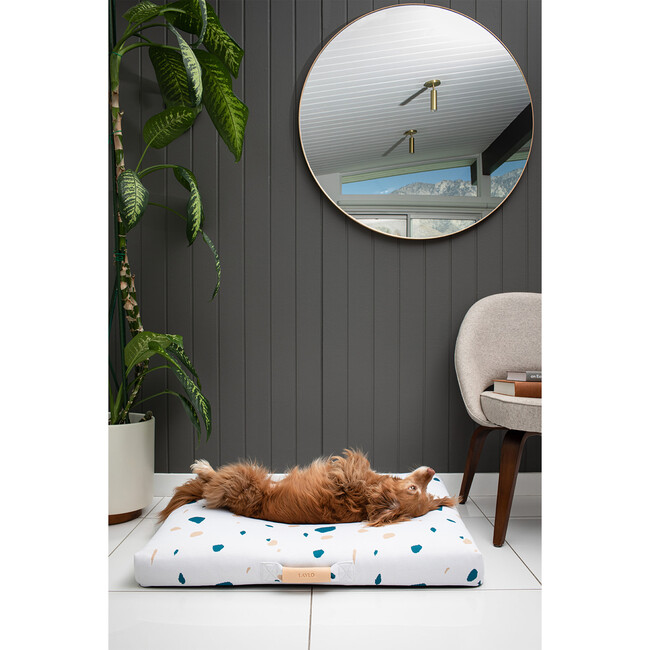 Terrazzo Dog Bed, White - Pet Beds - 3