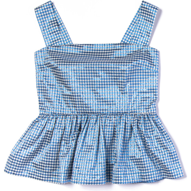 Carly Top, Iridescent Gingham
