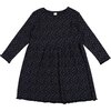 Star Print Dress, Dark Navy - Dresses - 1 - thumbnail