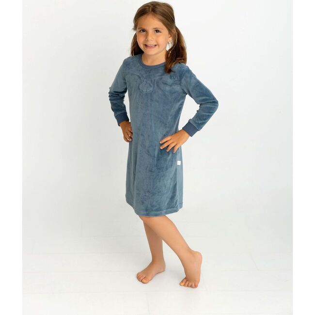 Velour Nightgown, Blue