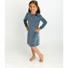 Velour Nightgown, Blue - Nightgowns - 2
