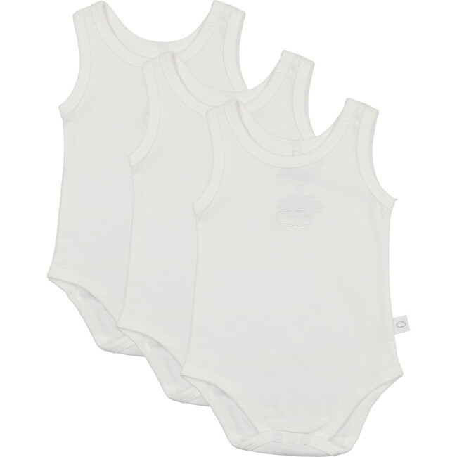Baby Boy Undershirts-3 Pack, White - Shirts - 1