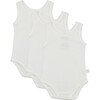 Baby Boy Undershirts-3 Pack, White - Shirts - 1 - thumbnail