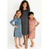 Velour Nightgown, Blue - Nightgowns - 6
