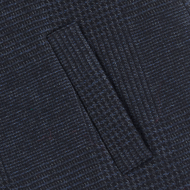 Pimlico Coat, Prince of Wales Navy - Wool Coats - 3
