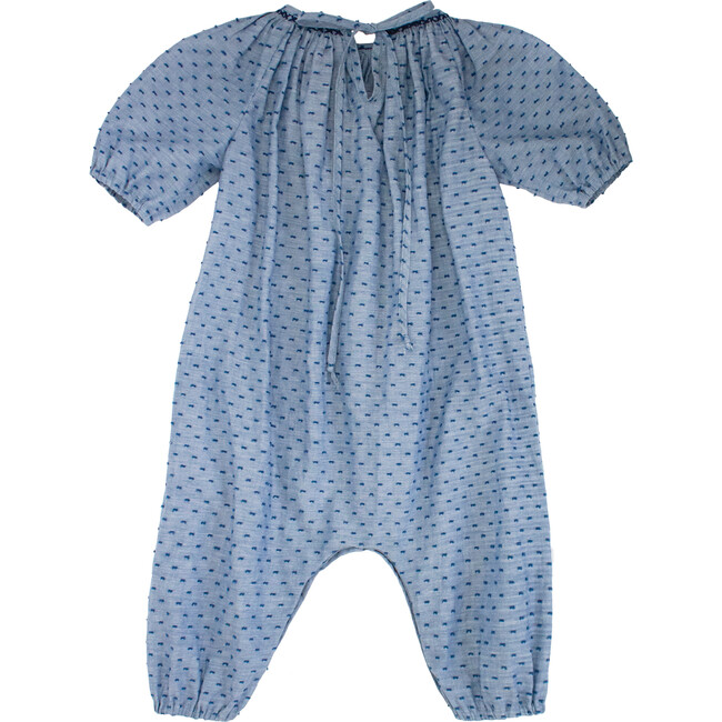 Erica Romper, Chambray Swiss Dot - Rompers - 3
