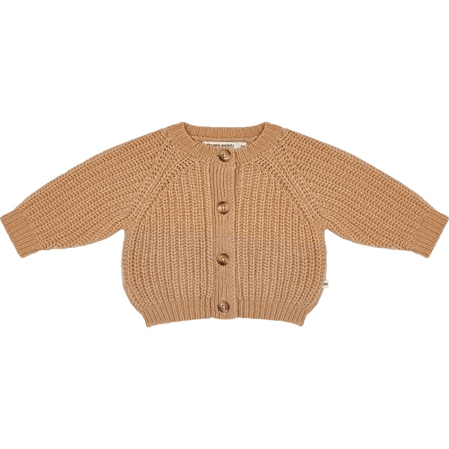 Easy Rib Baby Jacket, Toffe - Jackets - 1