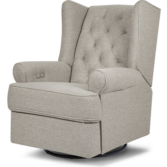 Harbour Electronic Recliner and Swivel Glider, Performance Grey Eco-Weave