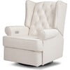 Harbour Electronic Recliner and Swivel Glider, Performance Cream Eco-Weave - Nursery Chairs - 1 - thumbnail