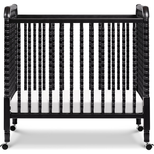 Jenny Lind 3-in-1 Convertible Mini Crib, Ebony - Cribs - 1