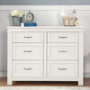 Wesley Farmhouse 6-Drawer Assembled Double Dresser, Heirloom White - Dressers - 2