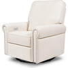 Linden Electronic Recliner and Swivel Glider, Performance Cream Eco-Weave - Nursery Chairs - 1 - thumbnail