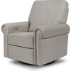 Linden Electronic Recliner and Swivel Glider, Performance Grey Eco-Weave - Nursery Chairs - 1 - thumbnail