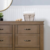 Wesley Farmhouse 6-Drawer Assembled Double Dresser, Stablewood - Dressers - 4