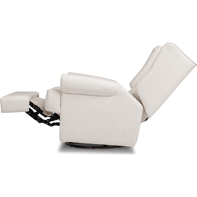 Harbour Electronic Recliner and Swivel Glider, Performance Cream Eco-Weave - Nursery Chairs - 5