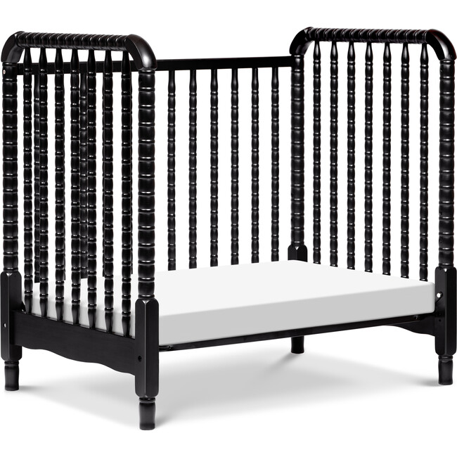 Jenny Lind 3-in-1 Convertible Mini Crib, Ebony - Cribs - 5