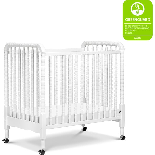 Jenny Lind 3-in-1 Convertible Mini Crib, White - Cribs - 7