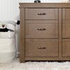 Wesley Farmhouse 6-Drawer Assembled Double Dresser, Stablewood - Dressers - 5