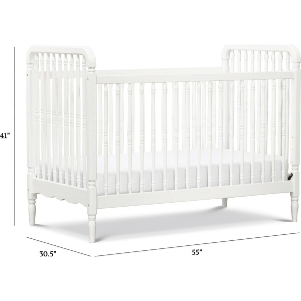 White spindle outlet crib