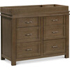 Wesley Farmhouse 6-Drawer Assembled Double Dresser, Stablewood - Dressers - 8