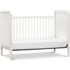 Liberty 3-in-1 Convertible Spindle Crib with Toddler Bed Conversion Kit, Warm White - Cribs - 6