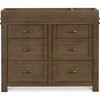 Wesley Farmhouse 6-Drawer Assembled Double Dresser, Stablewood - Dressers - 9