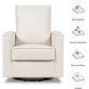 Alden Swivel Glider, Performance Cream Eco-Weave - Nursery Chairs - 5
