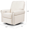 Linden Electronic Recliner and Swivel Glider, Performance Cream Eco-Weave - Nursery Chairs - 5
