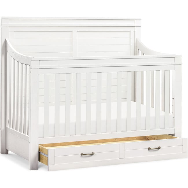 Wesley Farmhouse Storage Crib, Heirloom White - Cribs - 9