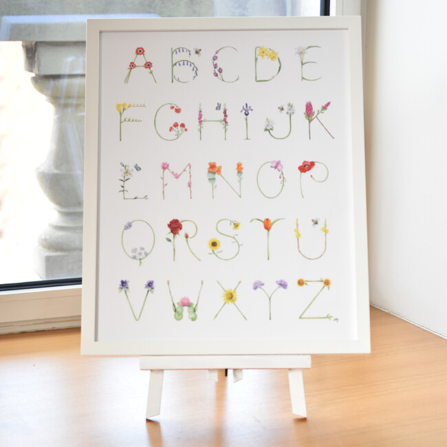 Flower Alphabet, 16" x 20" - Art - 4