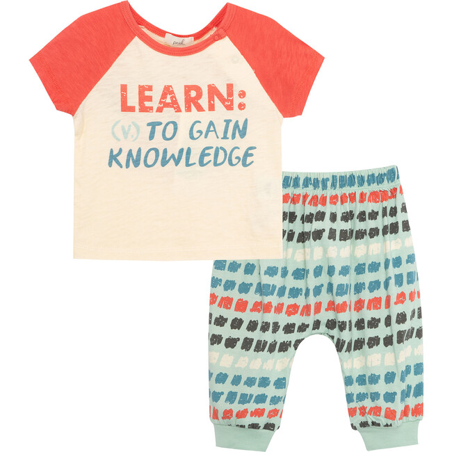 Read To Me Pant Set, Off-White
